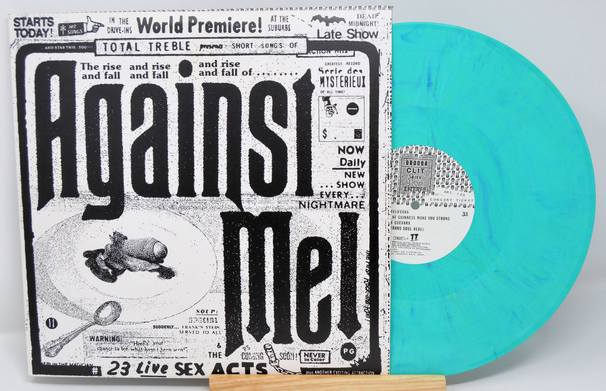 Against Me 23 Live Sex Acts Vinyl Record 3lp Green And Blue Splatter