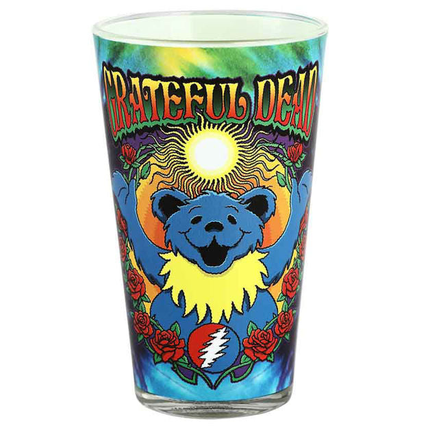 Grateful Dead - Dancing Bear 16oz Glass