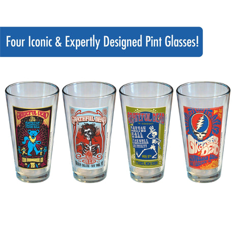 Grateful Dead - Tour Pint Glass 4-Pack