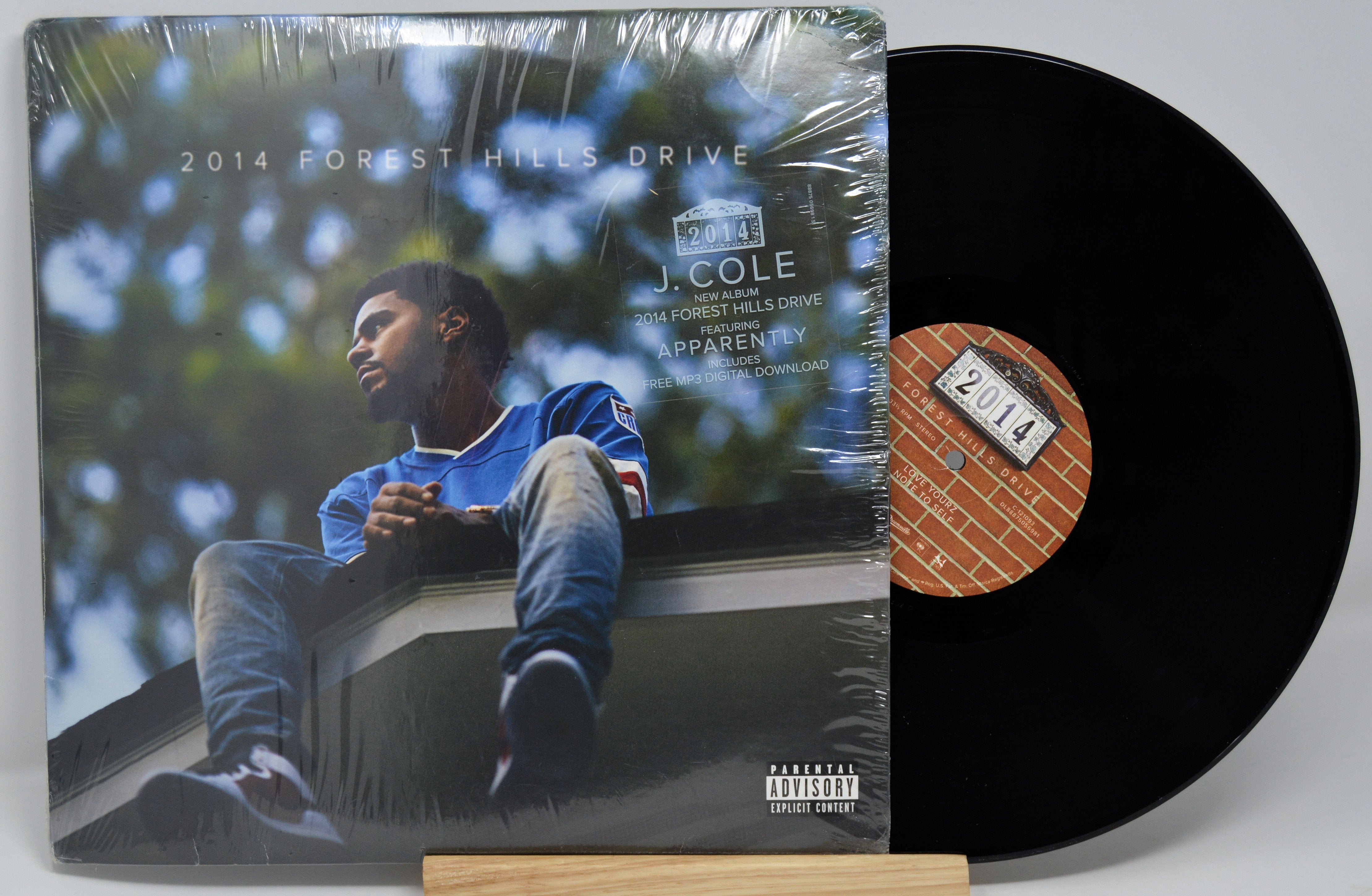 J Cole - 2014 Forest Hills Drive, Vinyl Record Album LP, Rocnation 