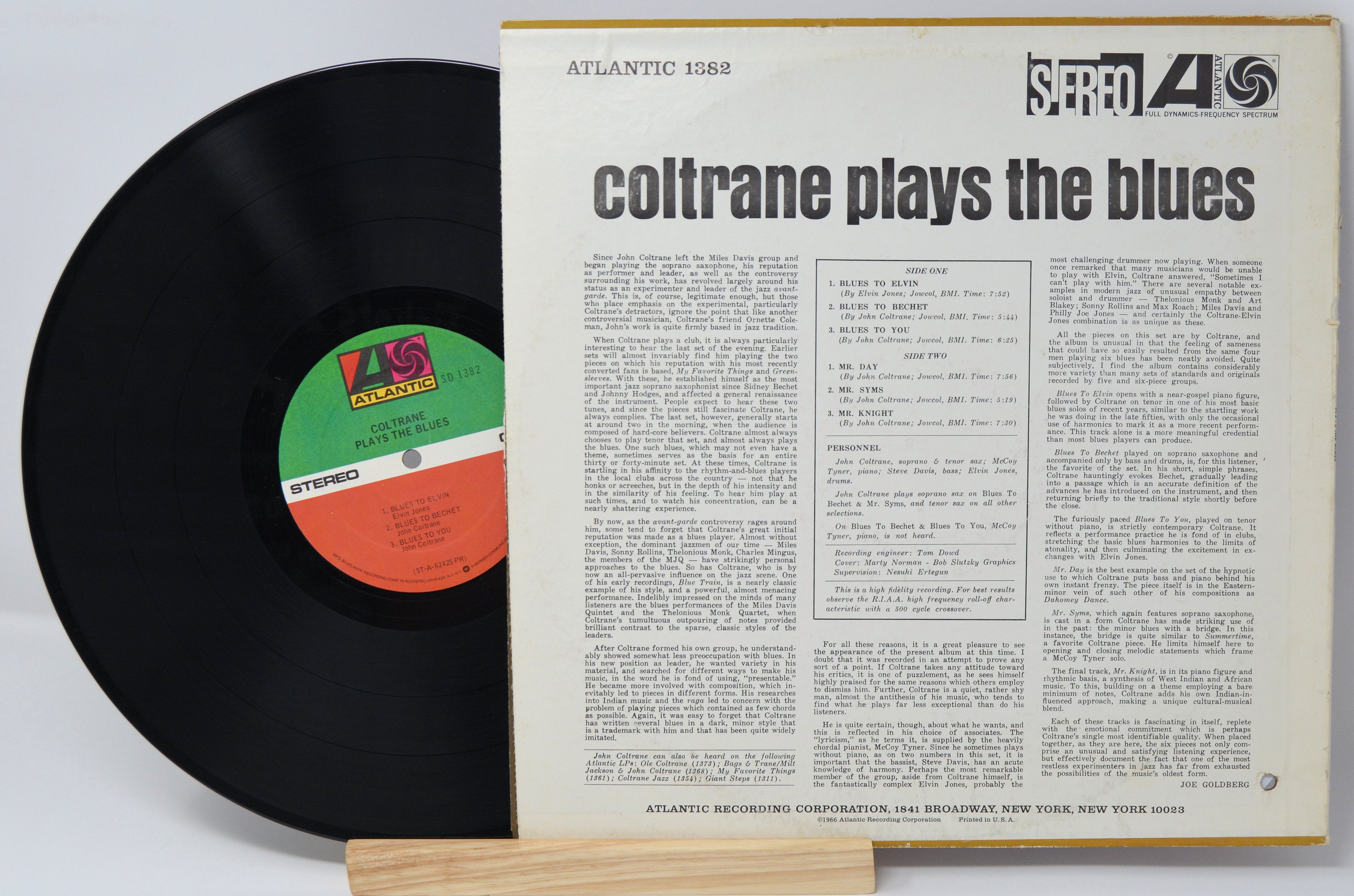 John Coltrane - Plays The Blues, Vinyl Record Album LP, Jazz