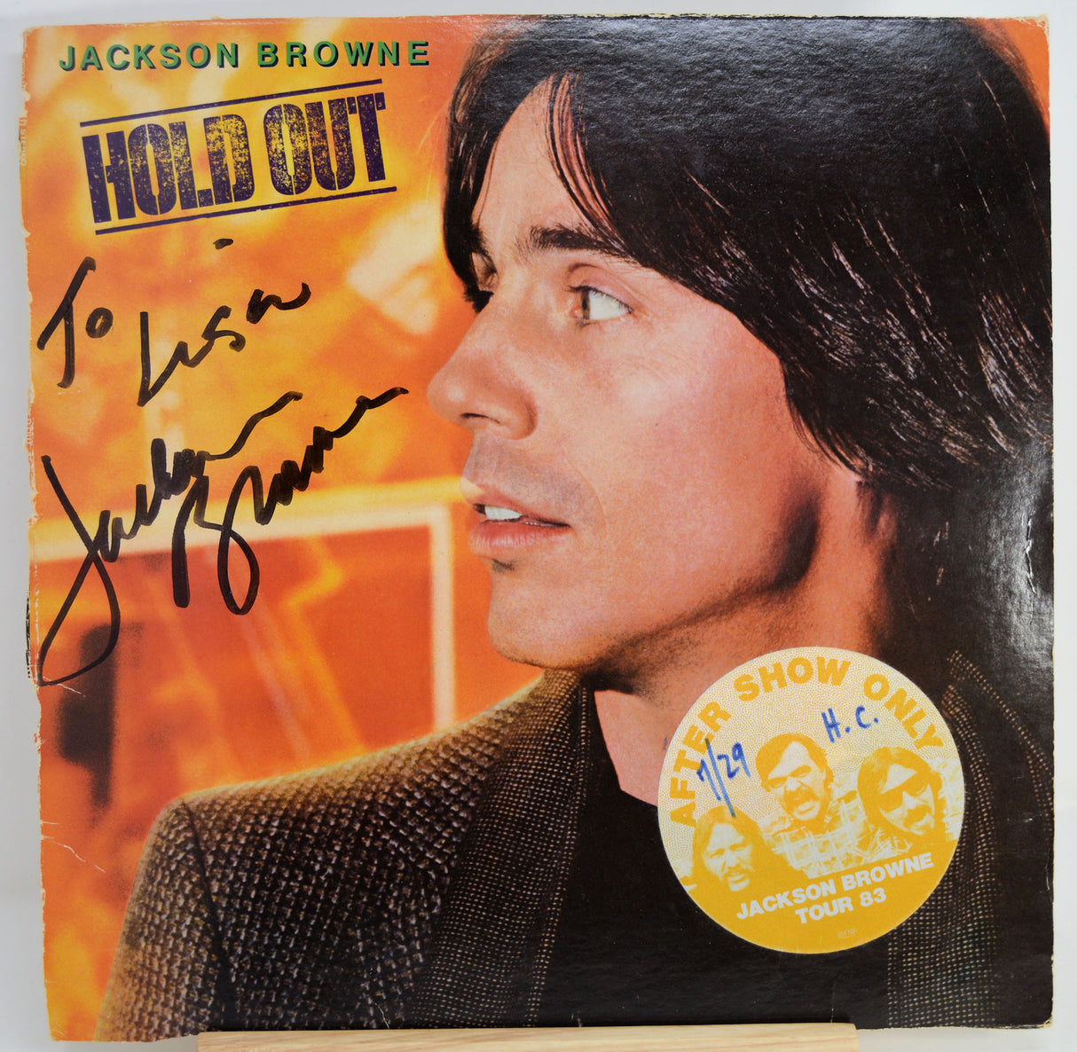 Browne, Jackson - SIGNED Hold Out (front cover)