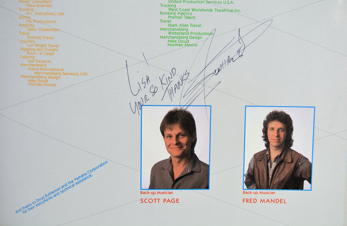 Supertramp - Signed 1983 Tour Program