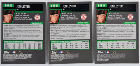 Lester, Jon - (3) 2006 Bowman Chrome RC