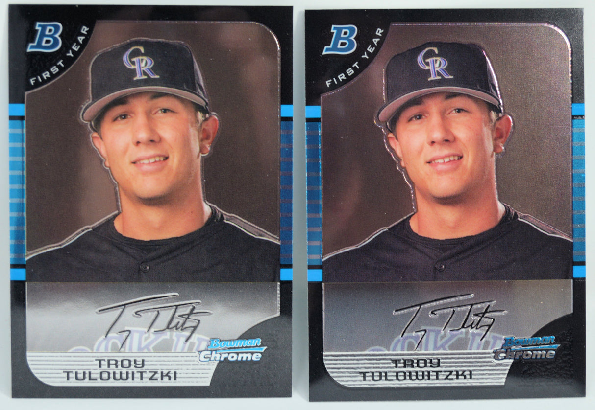 Tulowitzki  - (2) 2005 Bowman Chrome