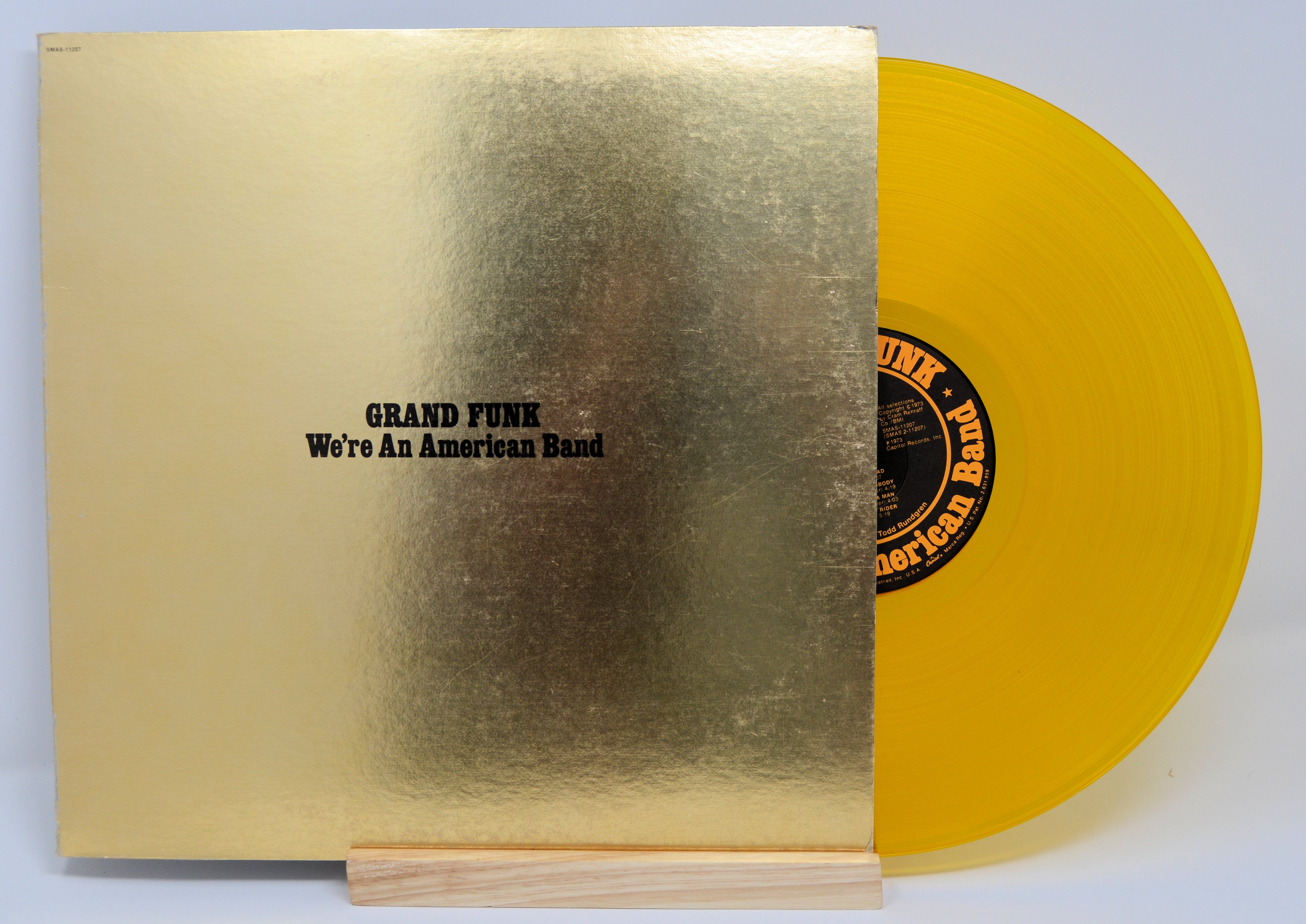 Grand Funk - We're An American Band, Vinyl Record LP, Gold, Yellow – Joe's  Albums