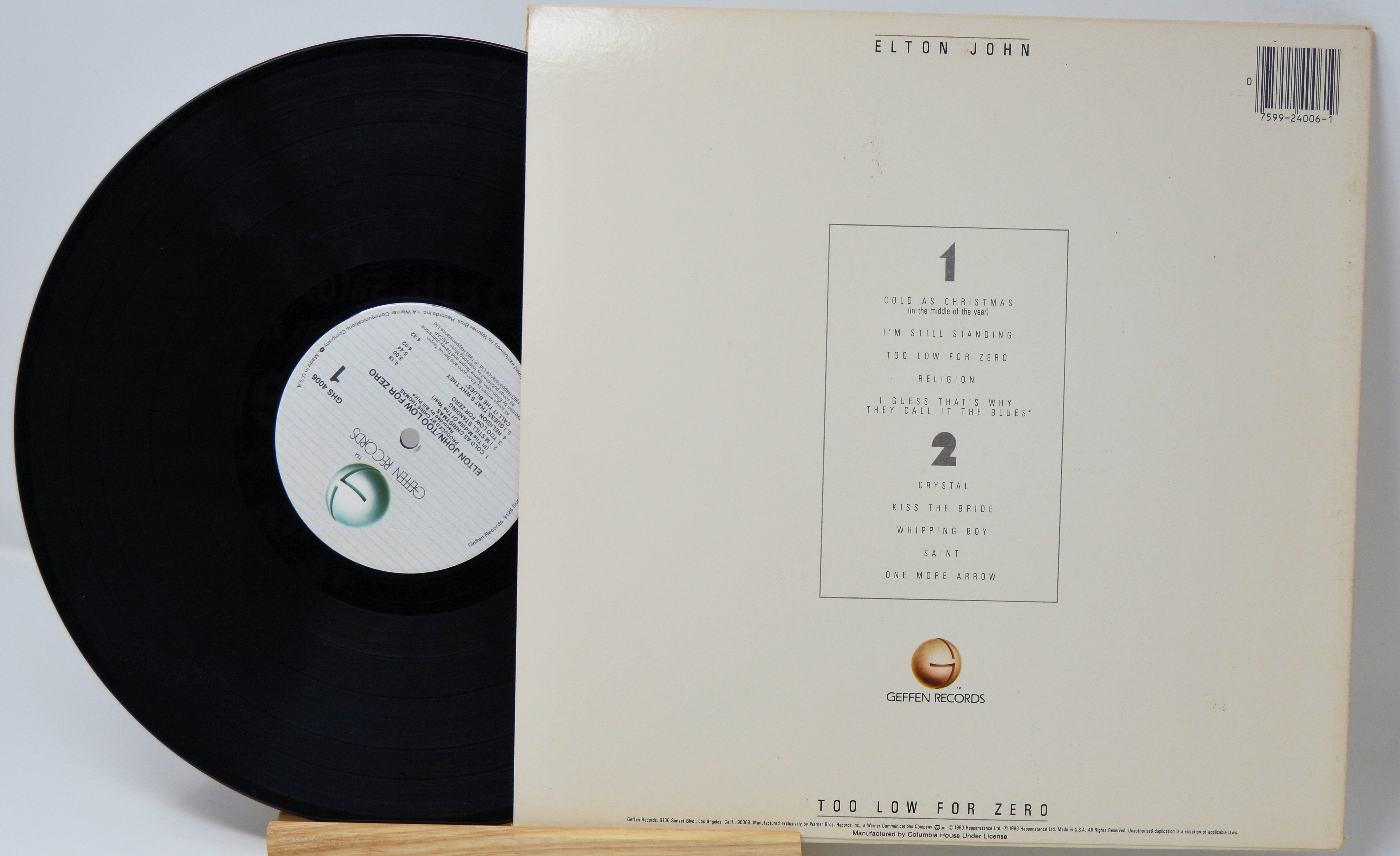 Elton John - Too Low For Zero, Vinyl Record Album LP – Joe's Albums