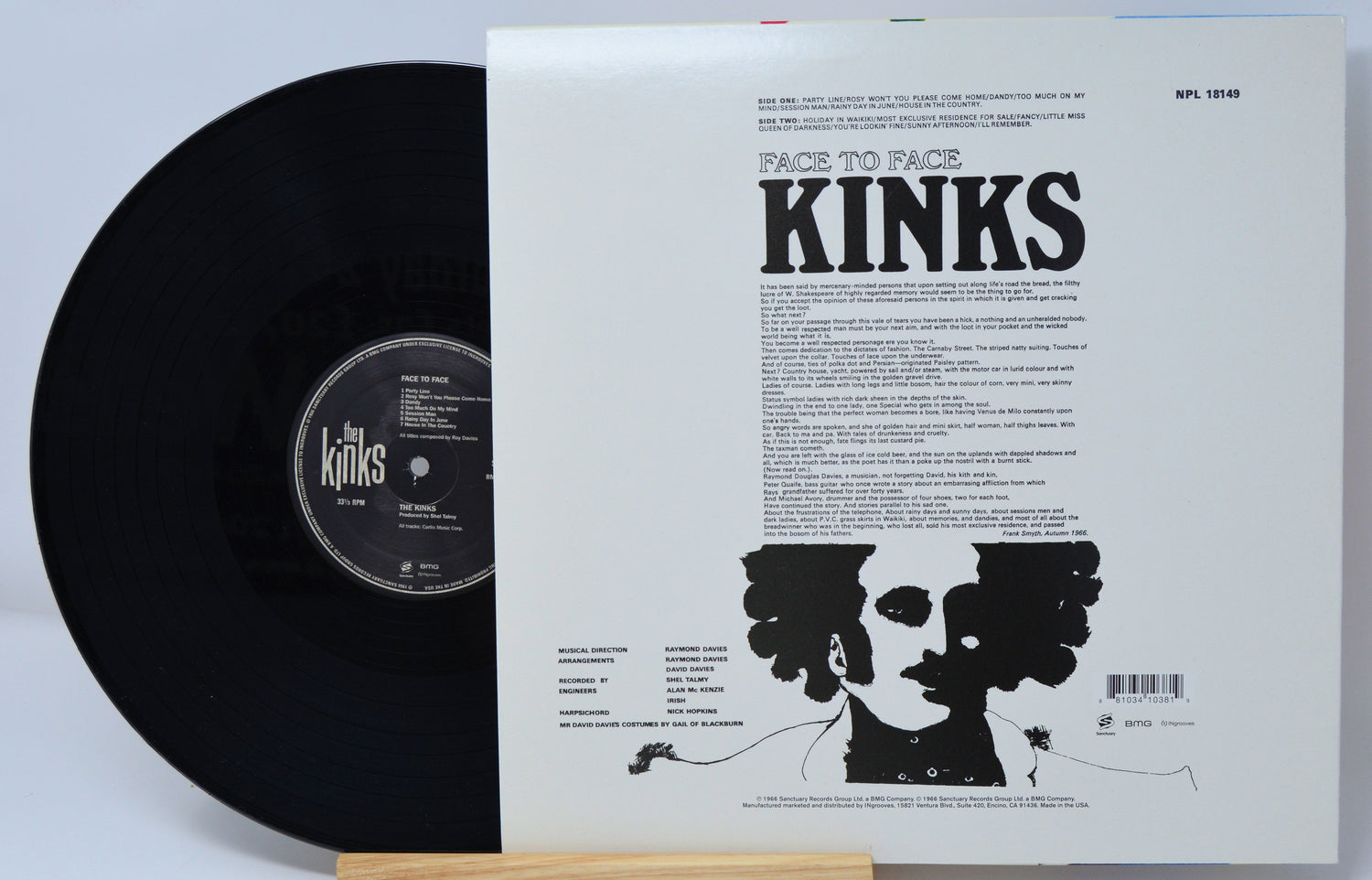 The Kinks - Face To Face, Vinyl Record Album LP, Original Mono PRess ...