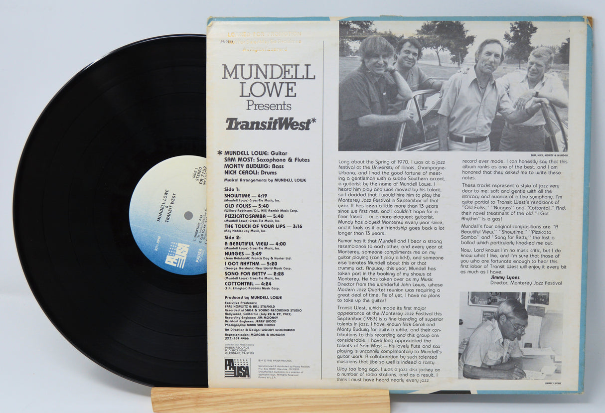 Lowe, Mundell - Presents TransitWest