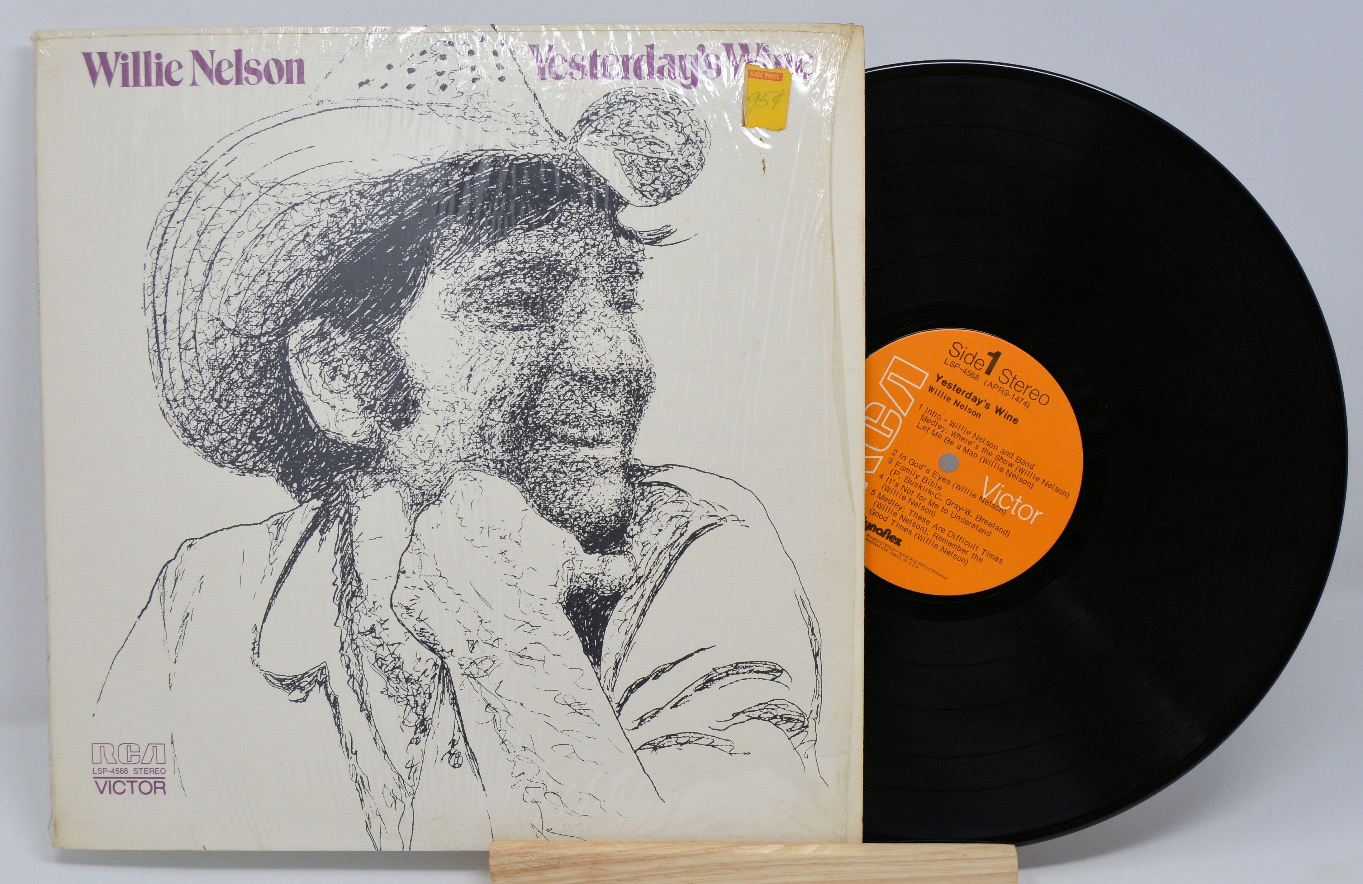 Willie Nelson - Yesterday's Wine, Vinyl Record Album LP – Joe's Albums