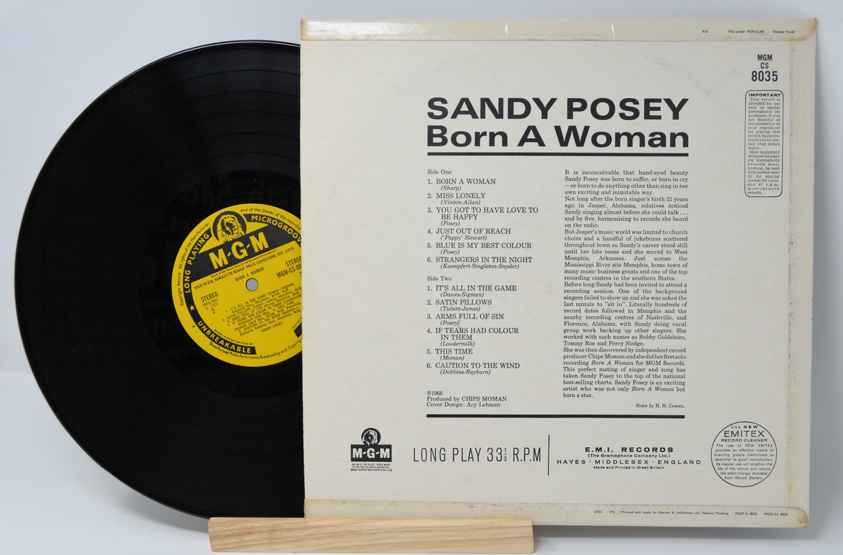 Posey, Sandy - Born A Woman