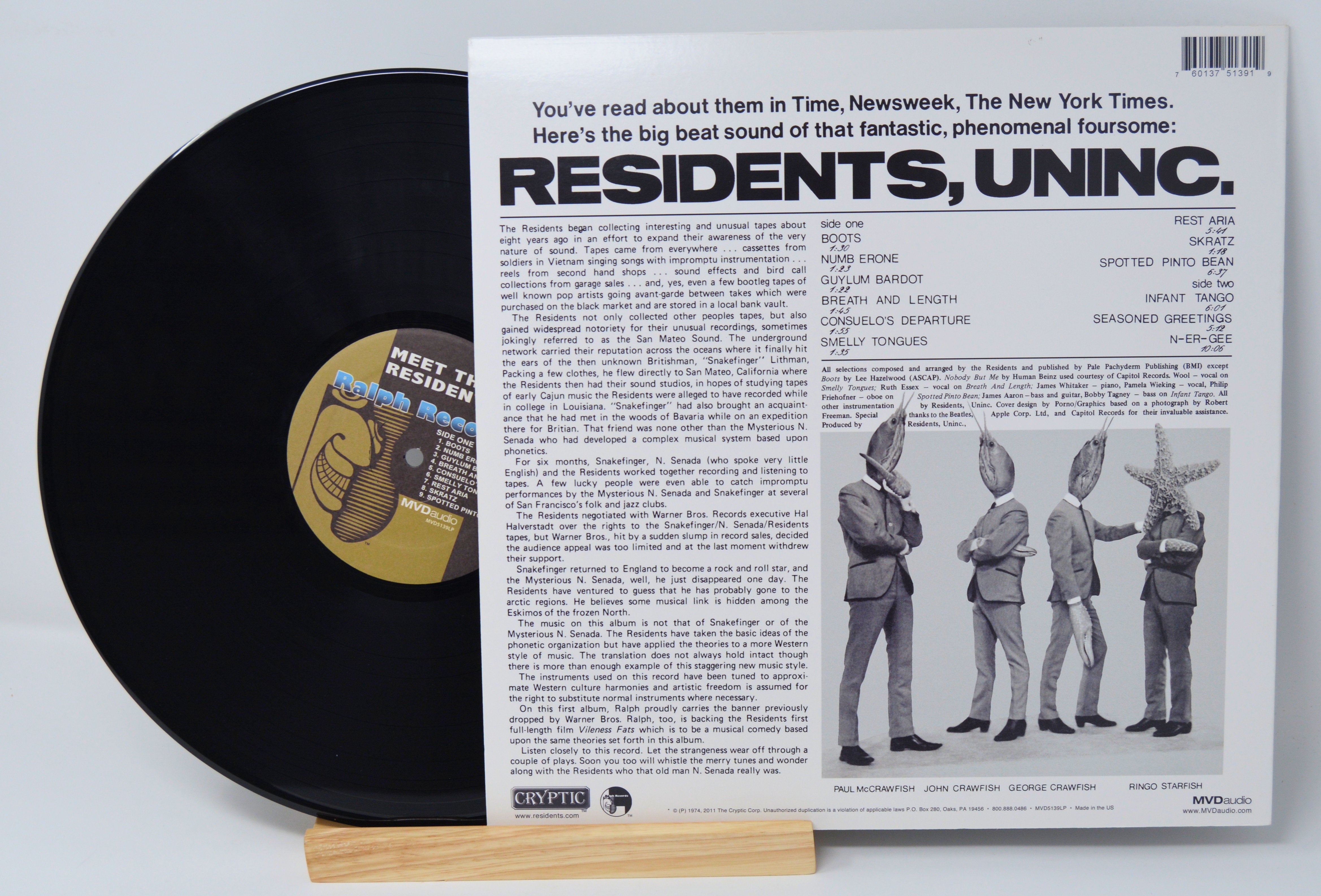 Residents - Meet The Residents, Vinyl Record Album LP, Cryptic – Joe's ...