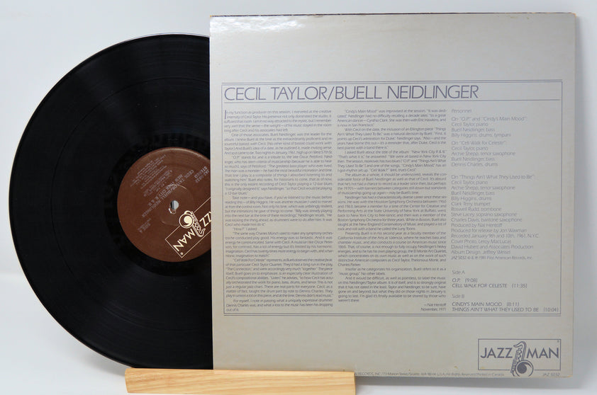 Cecil Taylor / Buell Neidlinger - New York City R&B, Vinyl Record LP ...