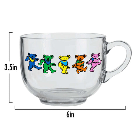 Grateful Dead - Dancing Bears - 22oz Glass Mug