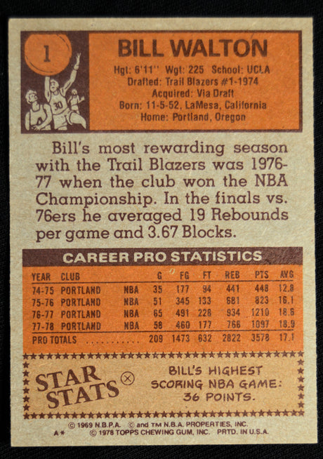 Walton, Bill - 1978-79 Topps