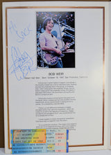 Weir, Bob - Autograph Grateful Dead Program