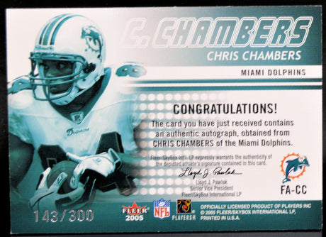 Chambers, Chris - 2005 Fleer Auto