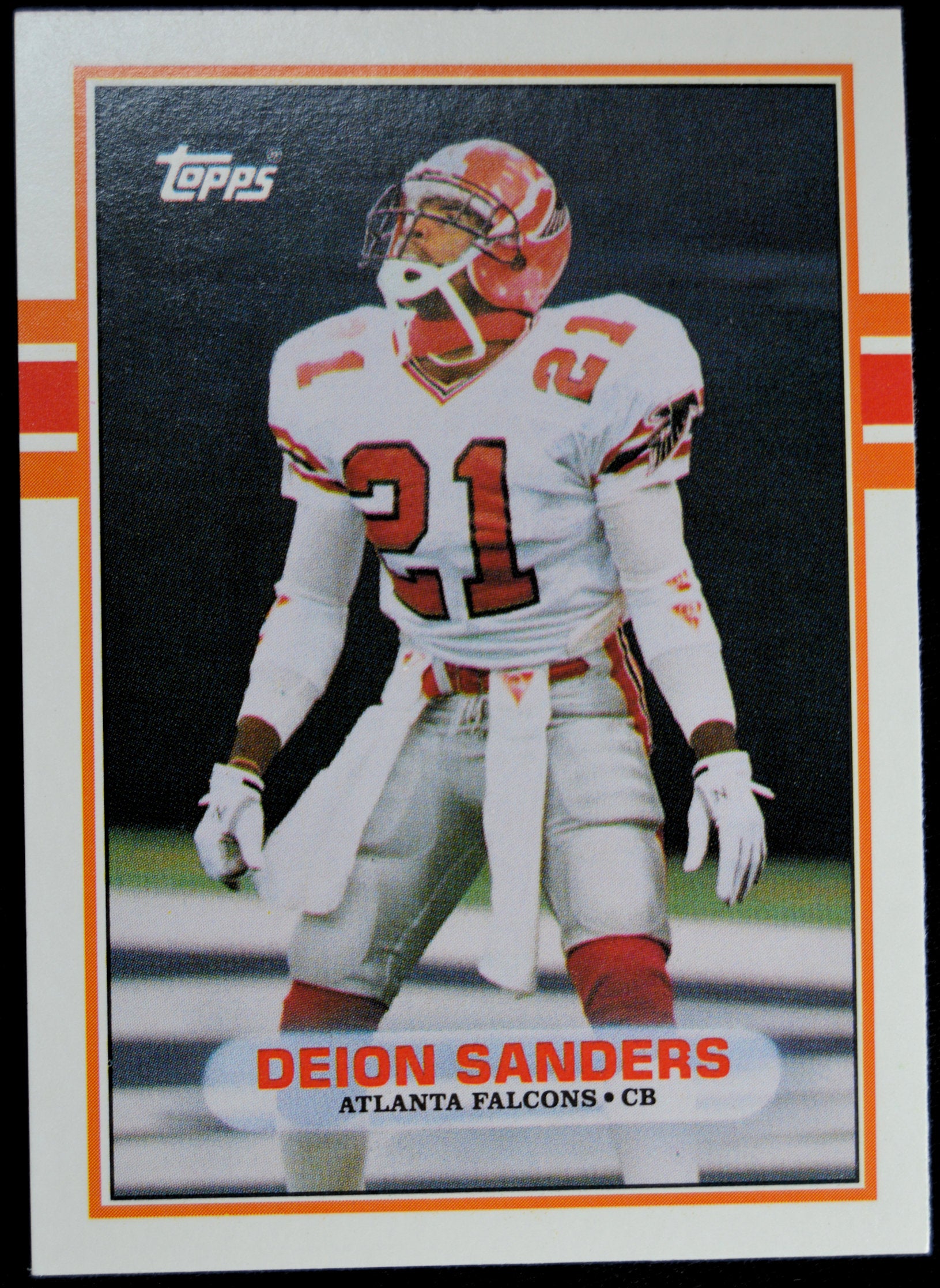 Deion sanders rookie card on sale topps 1989