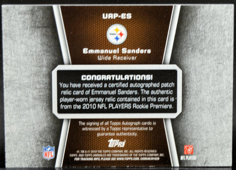 Sanders, Emmanuel - 2010 Unrivaled Auto