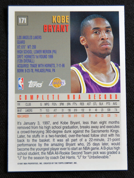 Bryant, Kobe - 1997-98 Topps