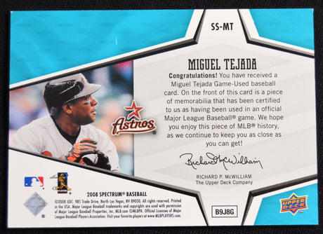 Tejada, Miguel - 2008 UD Game Used