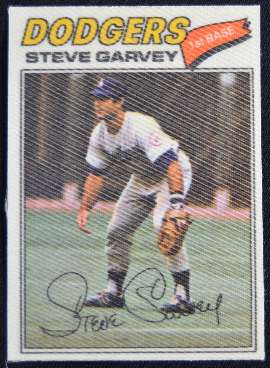 1977 Topps - Steve Garvey, Cloth Sticker Unpeeled, Sports Card, Dogers ...