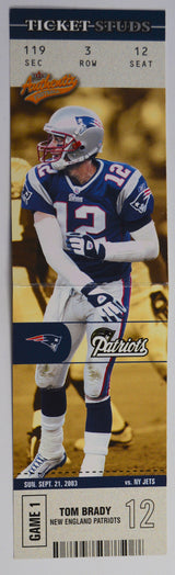 Brady, Tom - 2003 Fleer Authentix