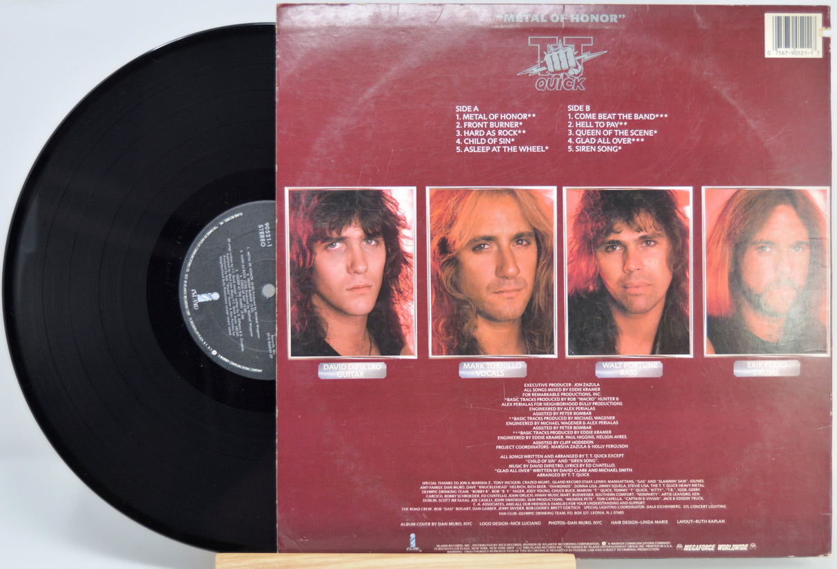 TT Quick - Metal Of Honor, Vinyl LP, Original Pressing