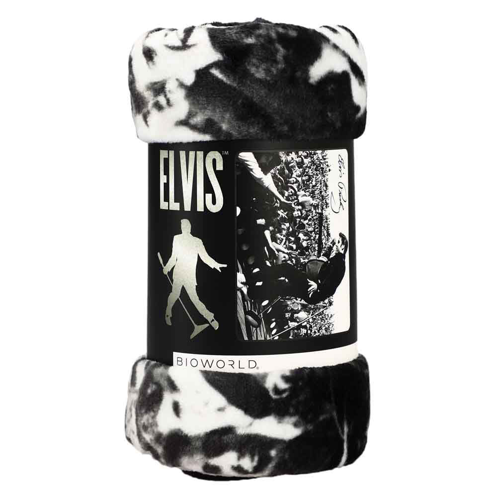 Presley Elvis Fleece Blanket Concert Print Joe s Albums