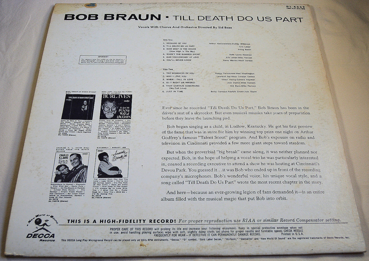 Braun, Bob - Till Death Do Us Part