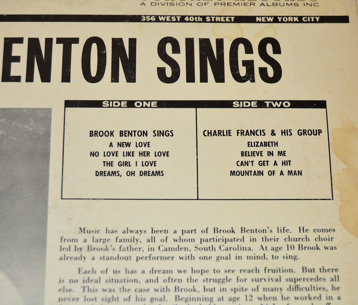 Benton, Brook - Sings