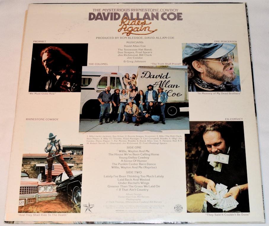 Coe, David Allan - Rides Again – Joe's Albums