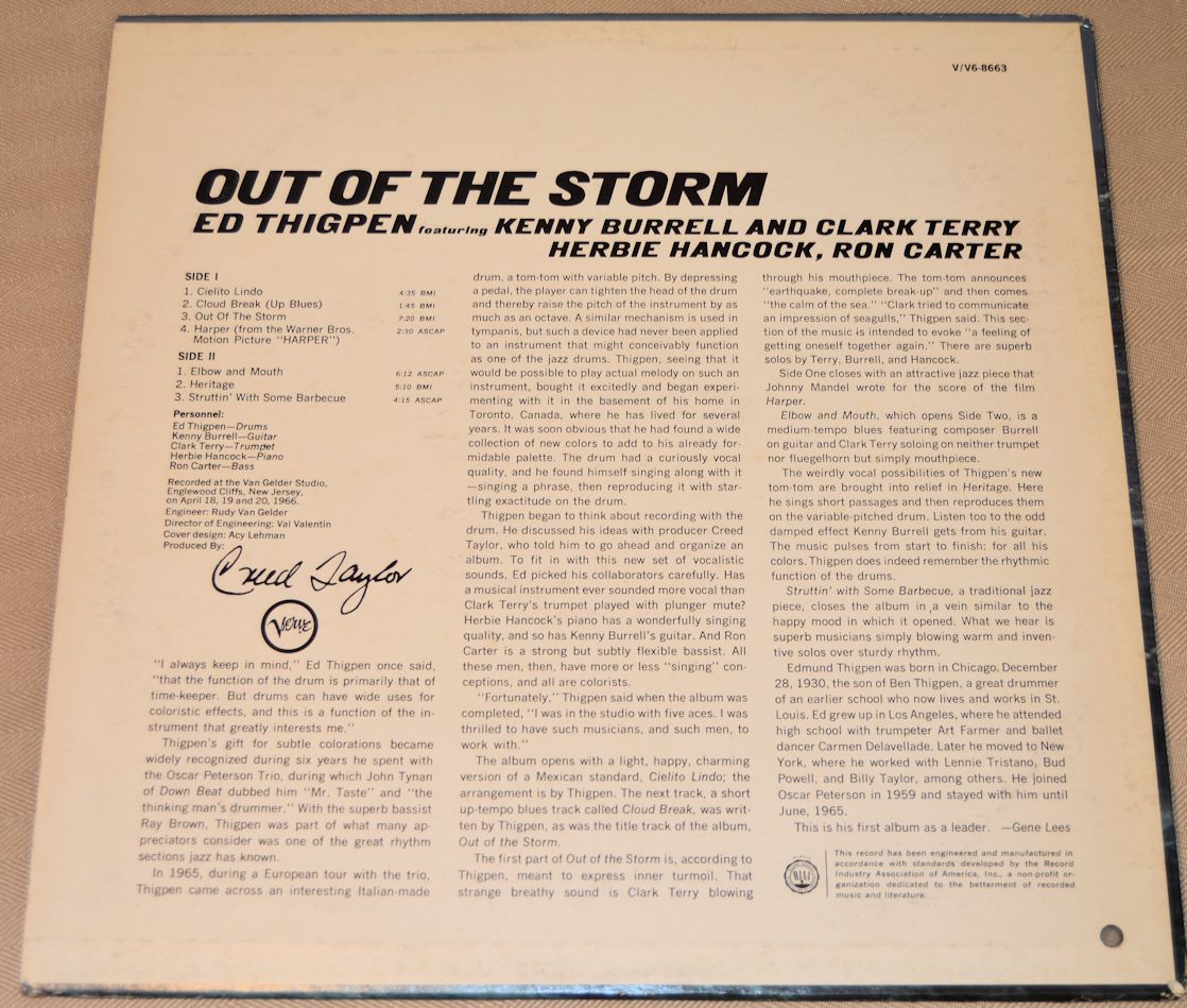 Thigpen, Ed - Out Of The Storm