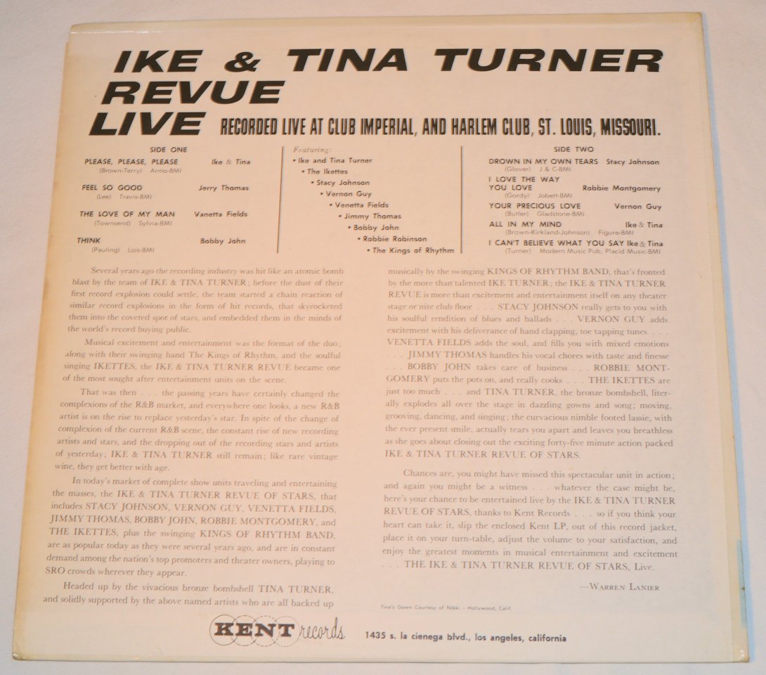 Turner, Ike & Tina - Revue Live