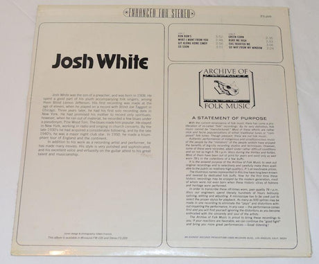 White, Josh - Archive of Folk Music