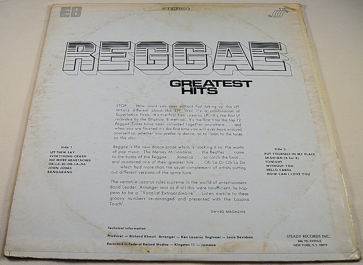 Lazarus, Ken - Reggae Greatest Hits