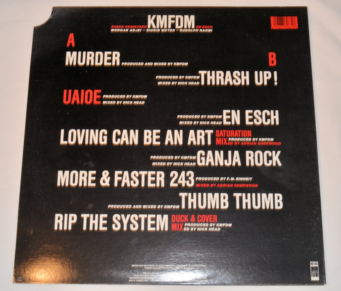 KMFDM - UAIOE – Joe's Albums