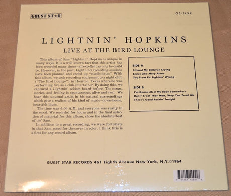 Hopkins, Lightnin - Live At Bird Lounge