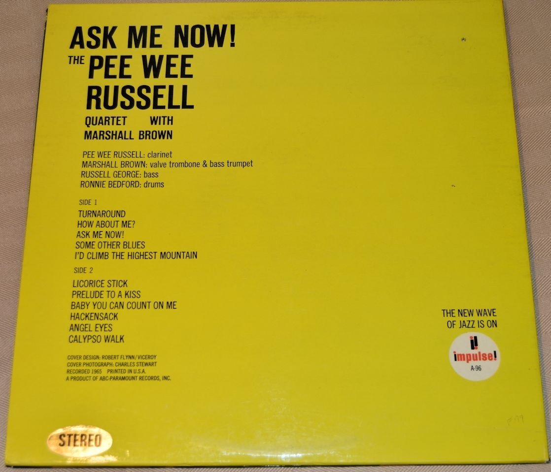 Russell, Pee Wee - Ask Me Now