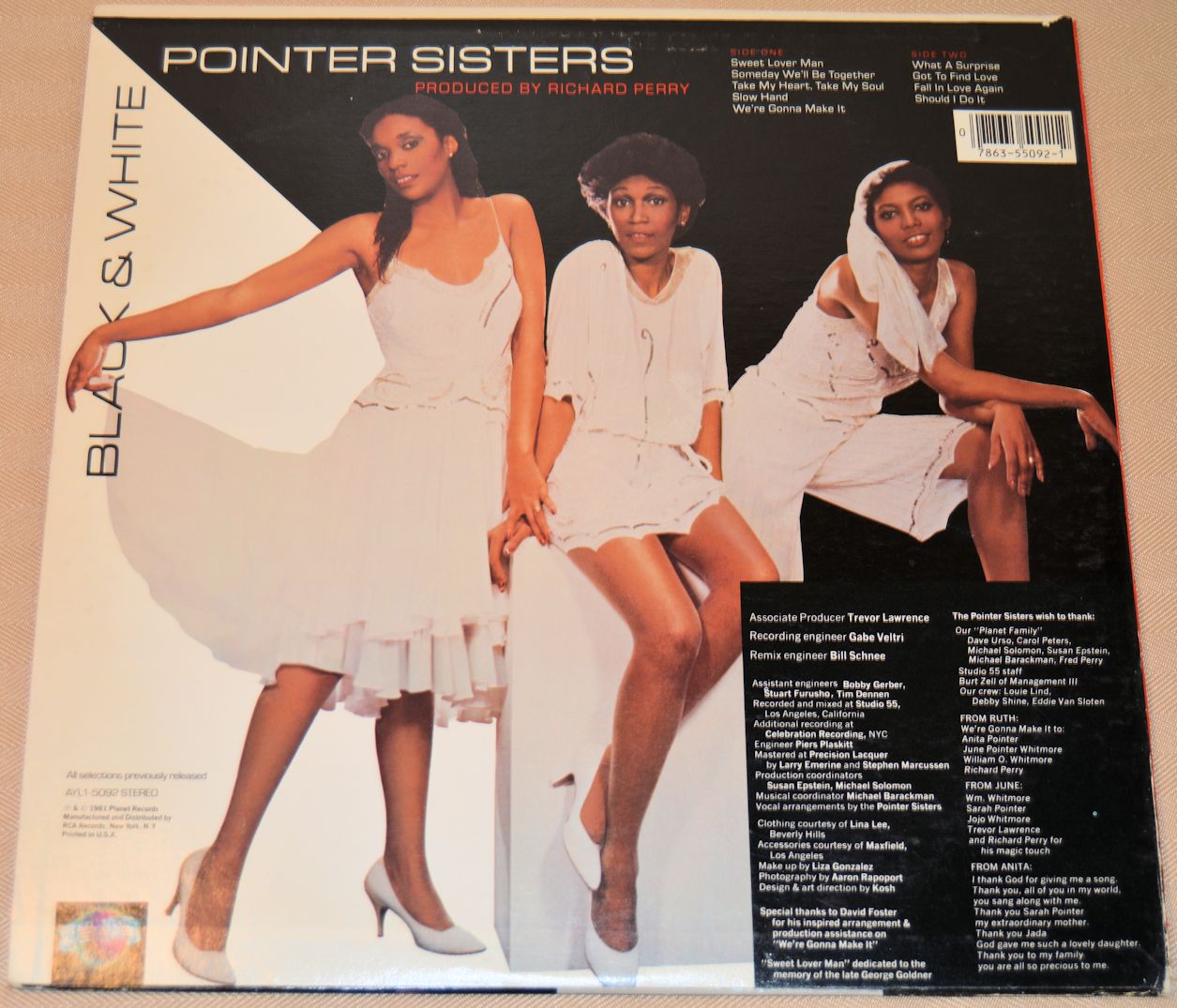 Pointer Sisters - Black & White – Joe's Albums