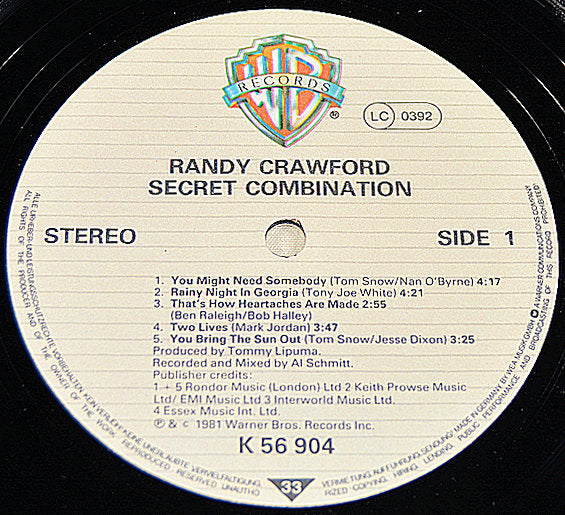 Crawford, Randy - Secret Combination