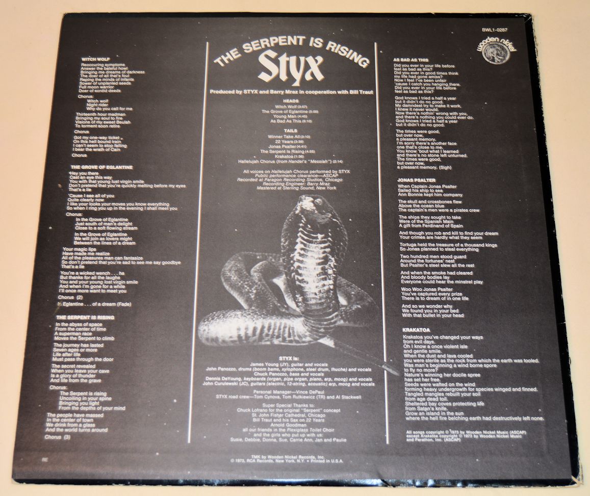 Styx - The Serpent Is Rising