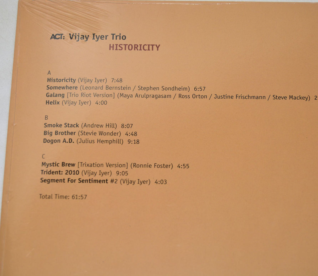 Iyer, Vijay - Historicity